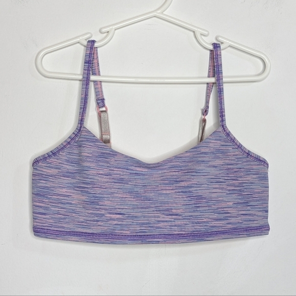 ✨3/$15 Ivivva by Lululemon pink purple exercise workout sports bra 12 - Picture 1 of 7